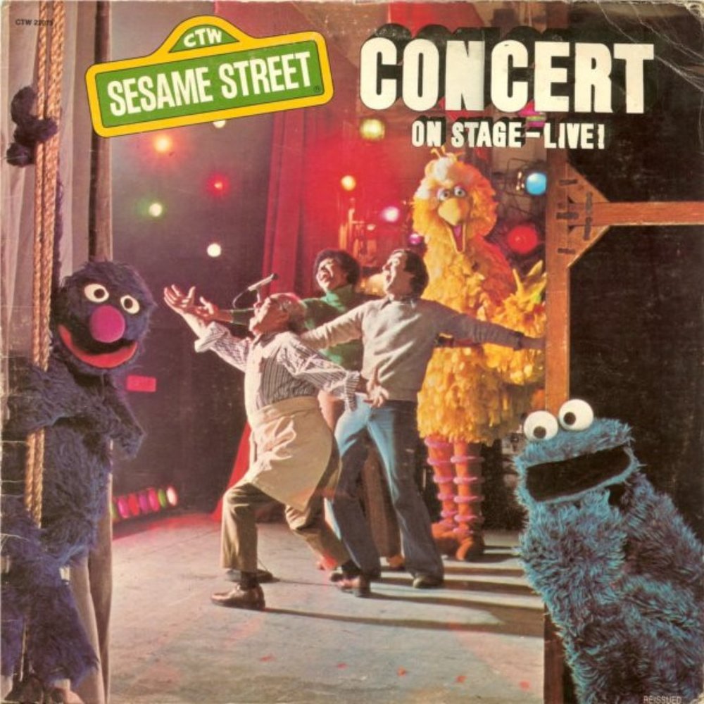 Sesame Street ‎– Concert On Stage - Live LP Record